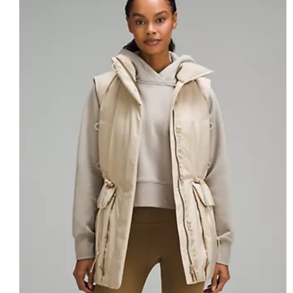 Super warm women’s Beige Puffer Vest